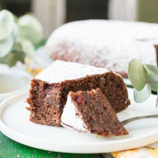 Chocolate Banana Cherry Cake