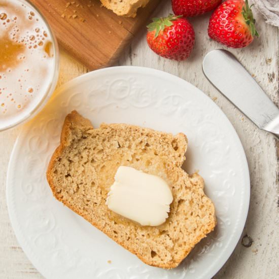 Whole Wheat Olive Oil Beer Bread