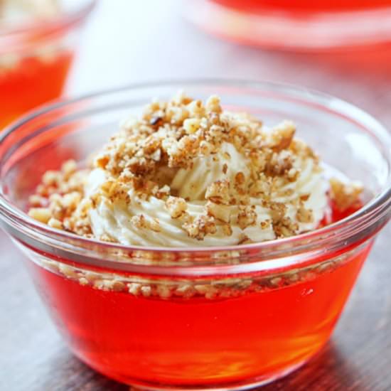 Mini Low Carb Strawberry Jello