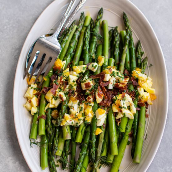 Asparagus Mimosa with Prosciutto