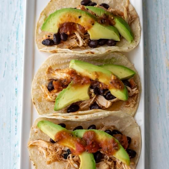 Easy Slow Cooker Chicken Tacos