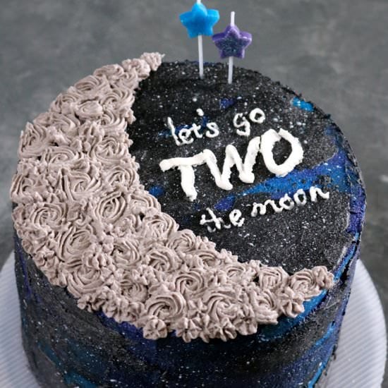 “Two The Moon” Birthday Cake