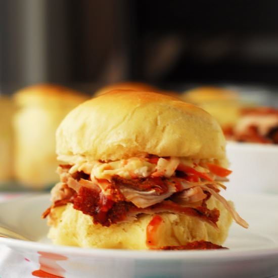 Pulled Pork on Homemade Rolls