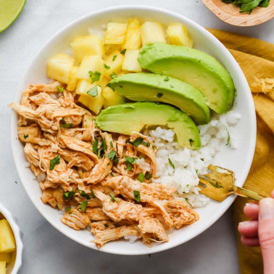 Chipotle Pineapple Chicken Bowls