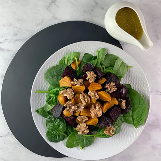 GOLDEN BEET SALAD WITH HONEY MUSTAR