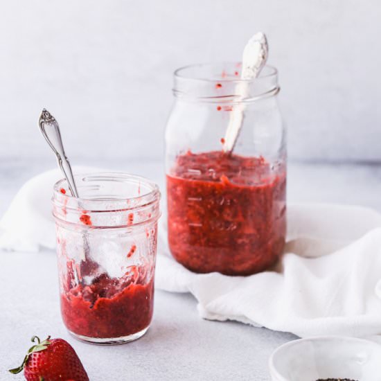 Strawberry Rhubarb Chia Jam