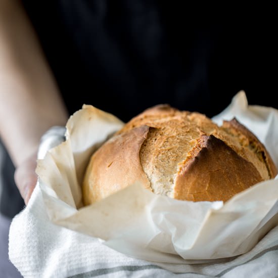 Small Batch No Knead Bread