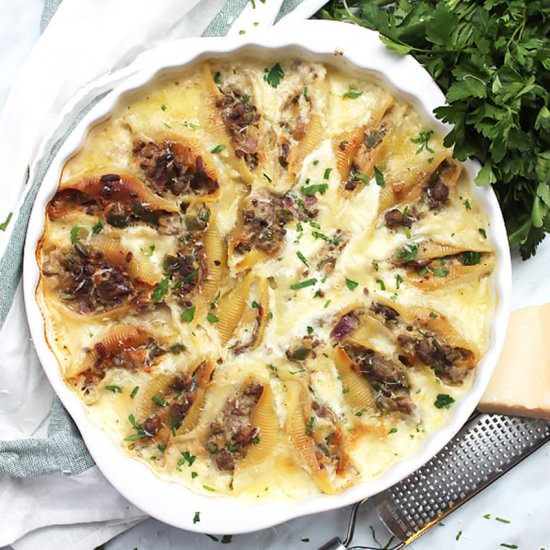 Philly Cheesesteak Stuffed Shells