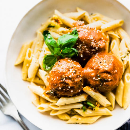 Vegan Mushroom Meatballs