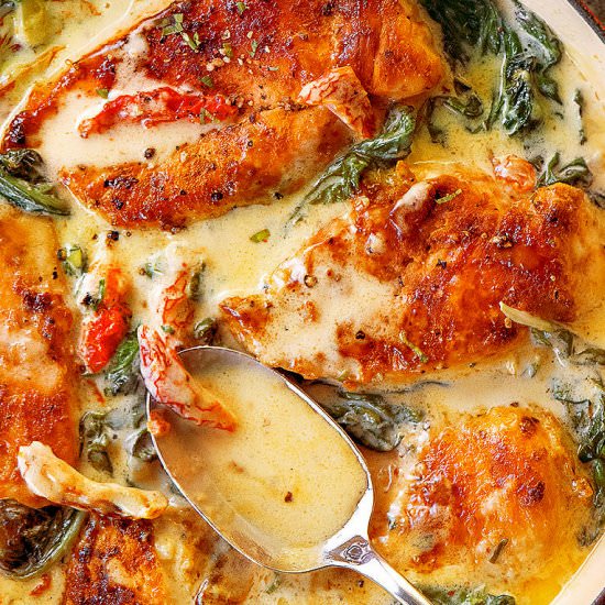 CREAMY TUSCAN CHICKEN