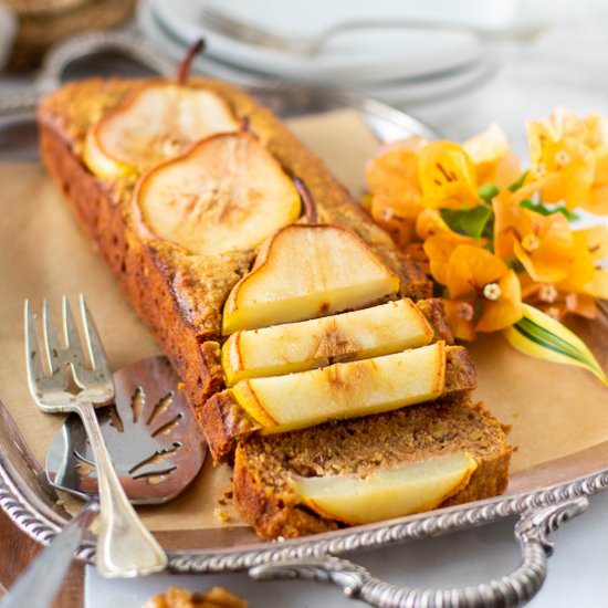 Walnut-Ginger Pear Bread