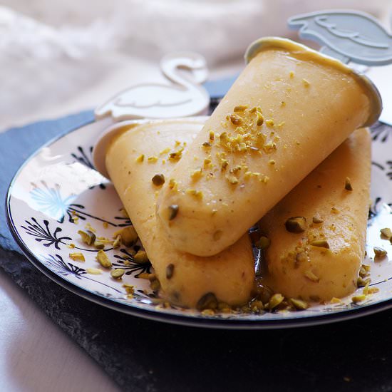 Mango Lassi Popsicles