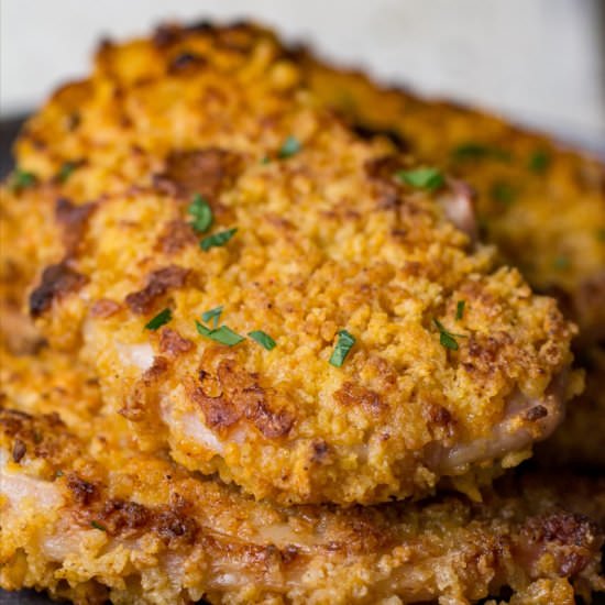 Homemade Shake and Bake Pork Chops