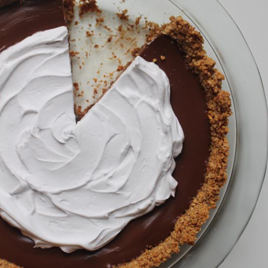 Vegan Chocolate Pudding Pie