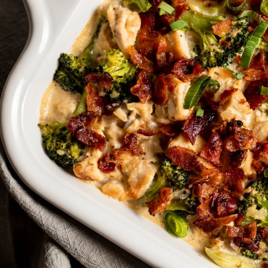 Chicken Bacon Broccoli Casserole
