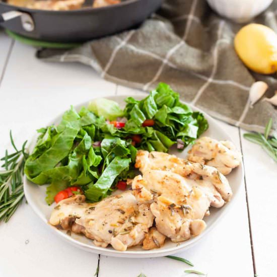 Rosemary Lemon Chicken Thighs
