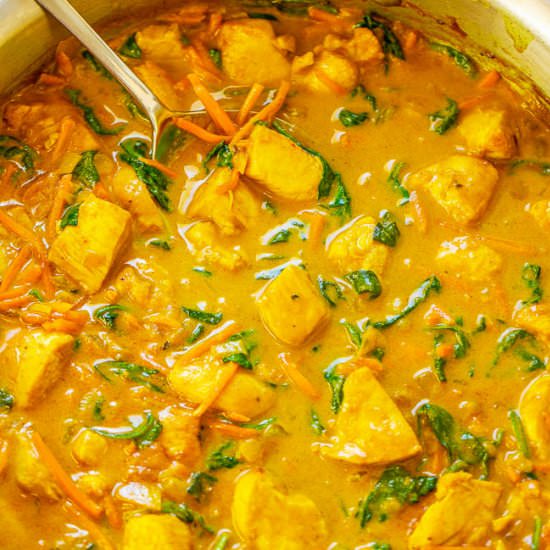 Yellow Thai Chicken Coconut Curry