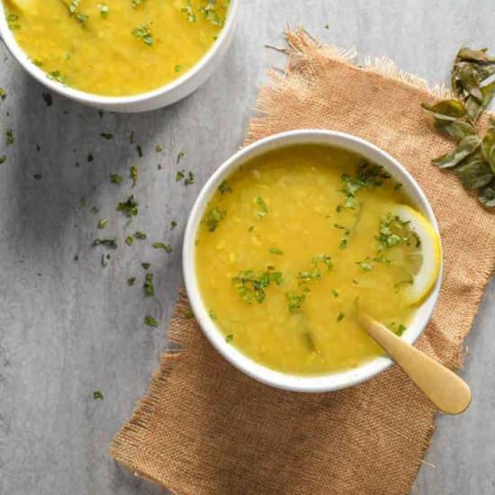 Easy Light Lemon Lentil Soup