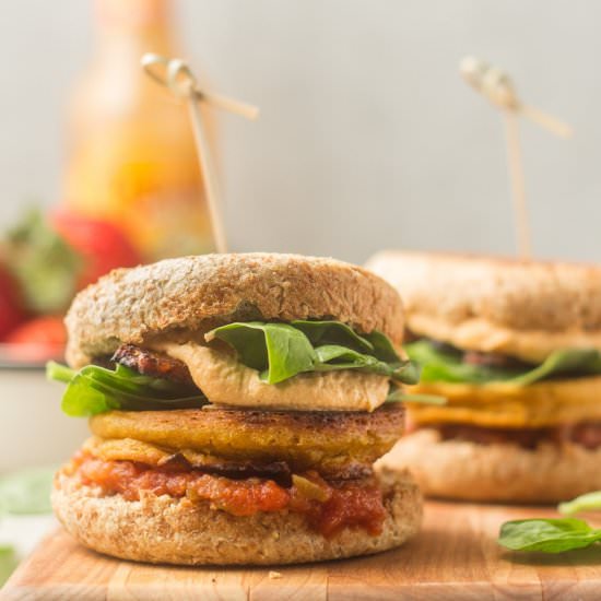 Eggy Vegan Breakfast Sandwiches