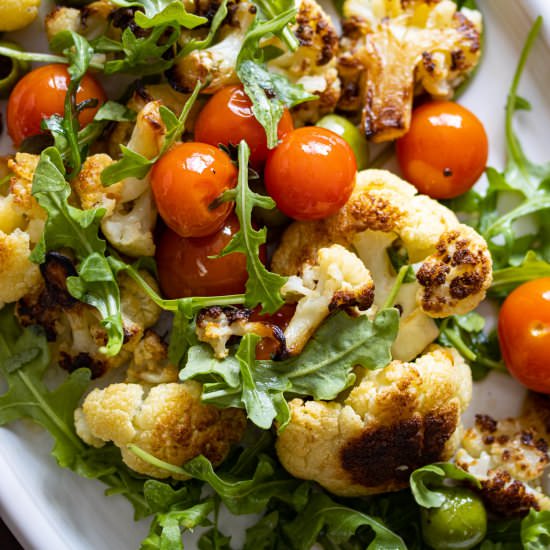 Cauliflower with Olives and Cherry