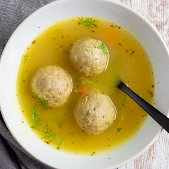 The Best Vegan Matzo Ball Soup