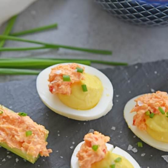 Pimento Cheese Deviled Eggs
