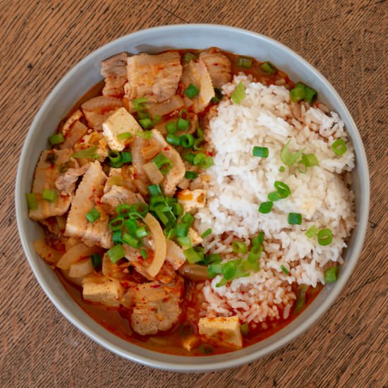 Pork Belly, Tofu and Kimchi Stew