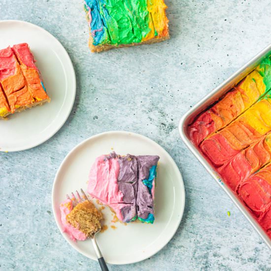 Vegan Gluten-Free Vanilla Sheet Cake