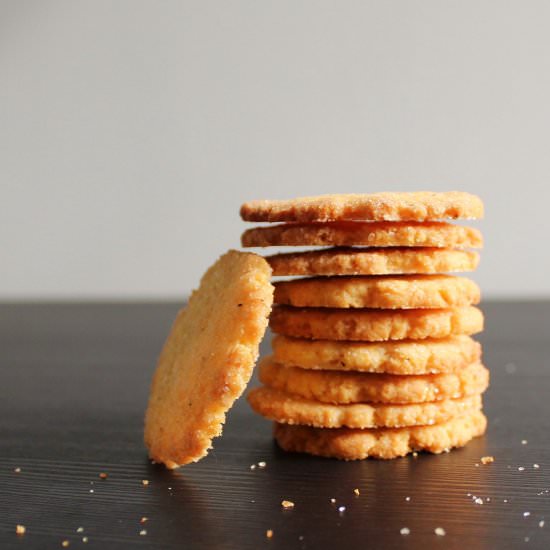 Lemon Ginger Cornmeal Thins