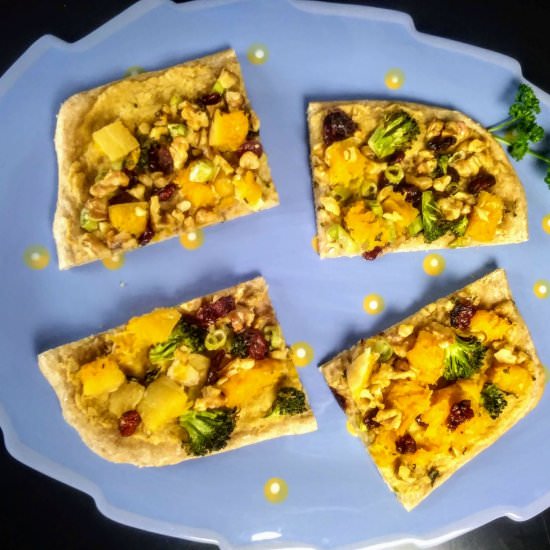 butternut squash walnut flatbread