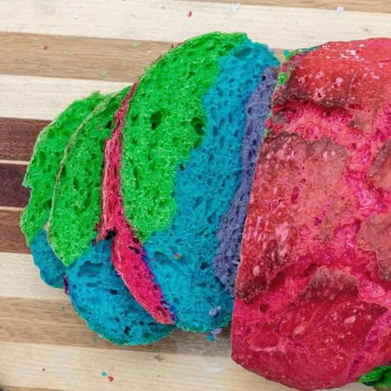 Vegan Rainbow Bread