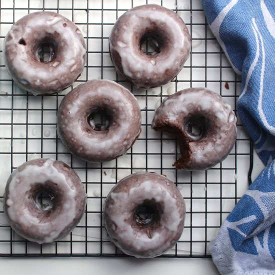 Vegan Chocolate Baked Donuts