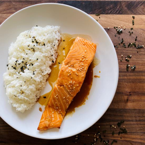Simple Baked Salmon Teriyaki