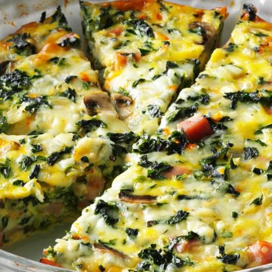 Crustless Spinach Quiche