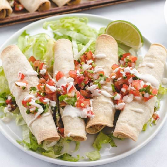 Refried Bean Taquitos