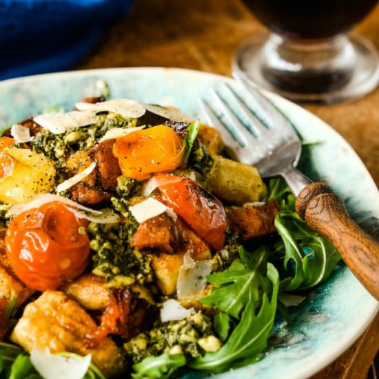 Chickpea Gnocchi with Tomatoes and
