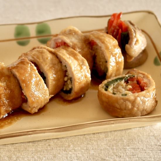 Teriyaki Pork Steak Rolls