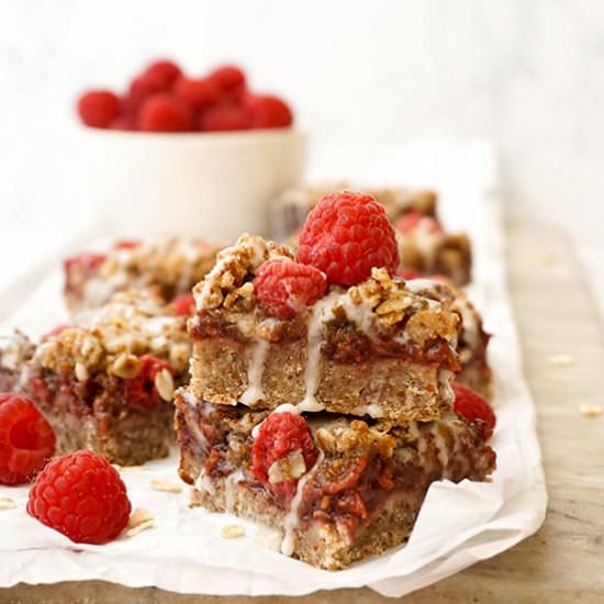 Raspberry Jam Crumble Bars