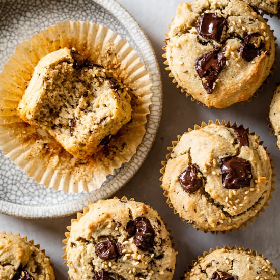 Banana Chocolate Chip Muffins