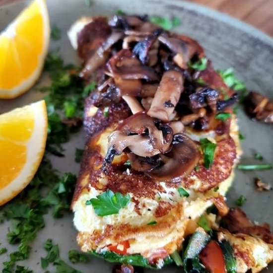 Healthy Mushroom Omelette