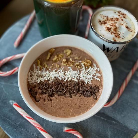 Peppermint Mocha Overnight Oats
