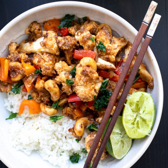 Kung Pao Caulfilower