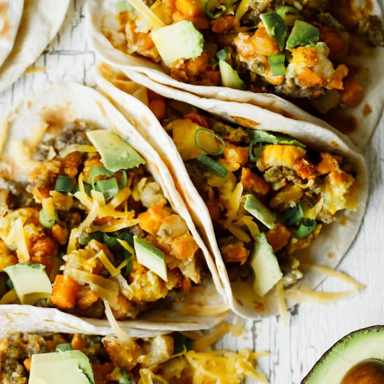 Sweet Potato Breakfast Tacos