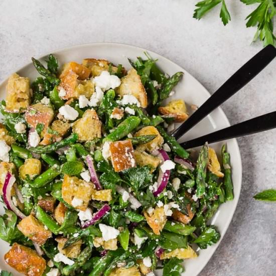 Asparagus Panzanella Salad