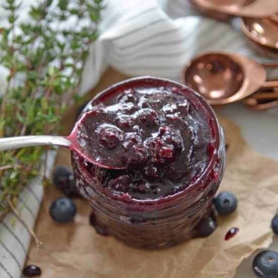 Balsamic Thyme Blueberry Sauce