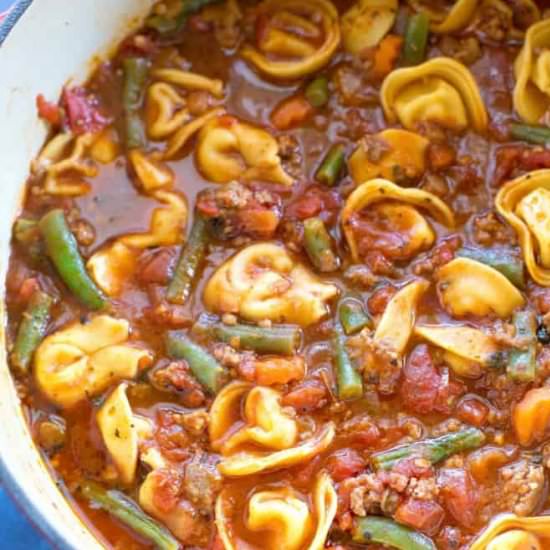 Italian Sausage Tortellini Soup