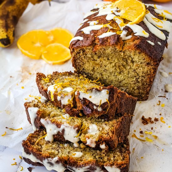 Zesty Orange Banana Bread & Glaze