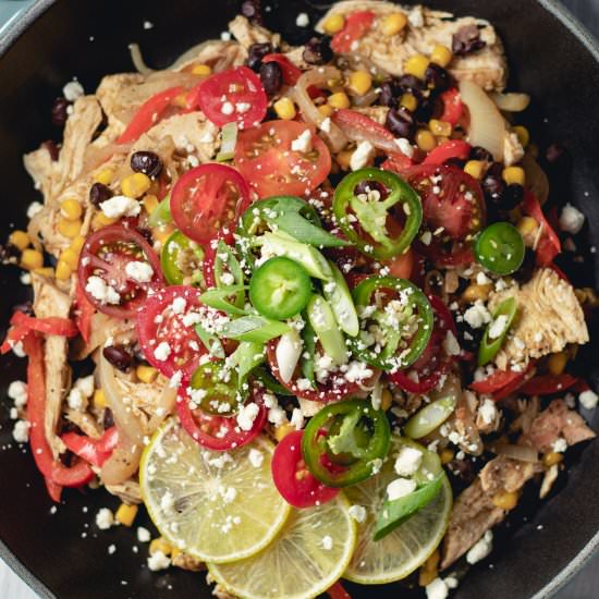 Chicken Burrito Skillet