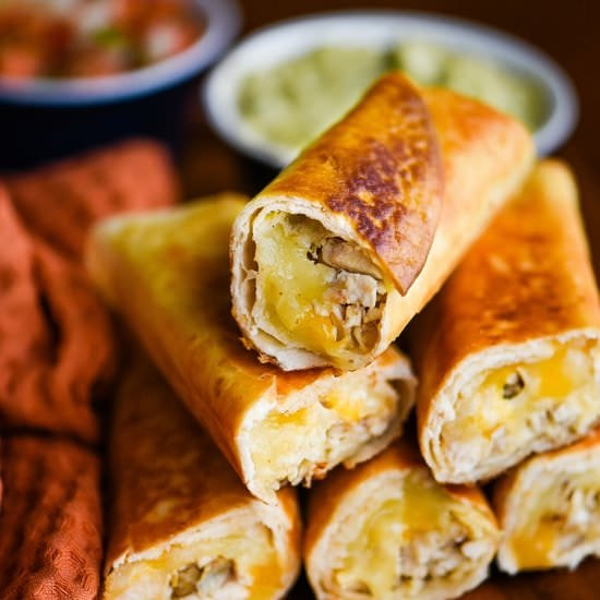 Shredded Chicken Flautas