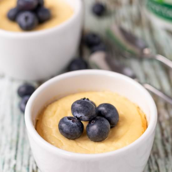 Baked Vanilla Ricotta Pudding